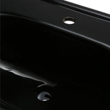 Foremost Structure Suite 20-5/80 in. Pedestal Sink Basin in Black