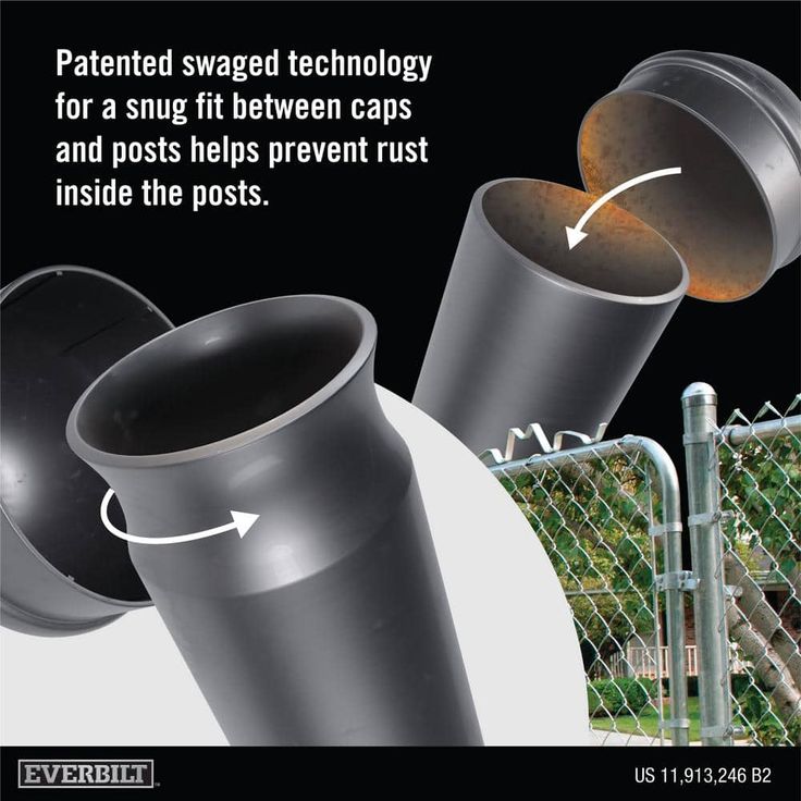 Everbilt 1-5/8 in. Dia x 6 ft. 16-Gauge Galvanized Steel Chain Link Fence Line Post