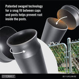Everbilt 1-5/8 in. Dia x 6 ft. 16-Gauge Galvanized Steel Chain Link Fence Line Post