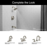 Katun 1-Handle 3-Spray Tub and Shower Faucet in Brushed Nickel (Valve Included) - Super Arbor