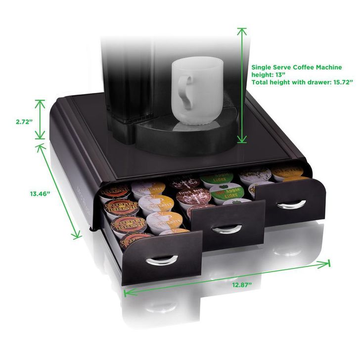 Anchor 36-Capacity Black K-Cup Storage Drawer