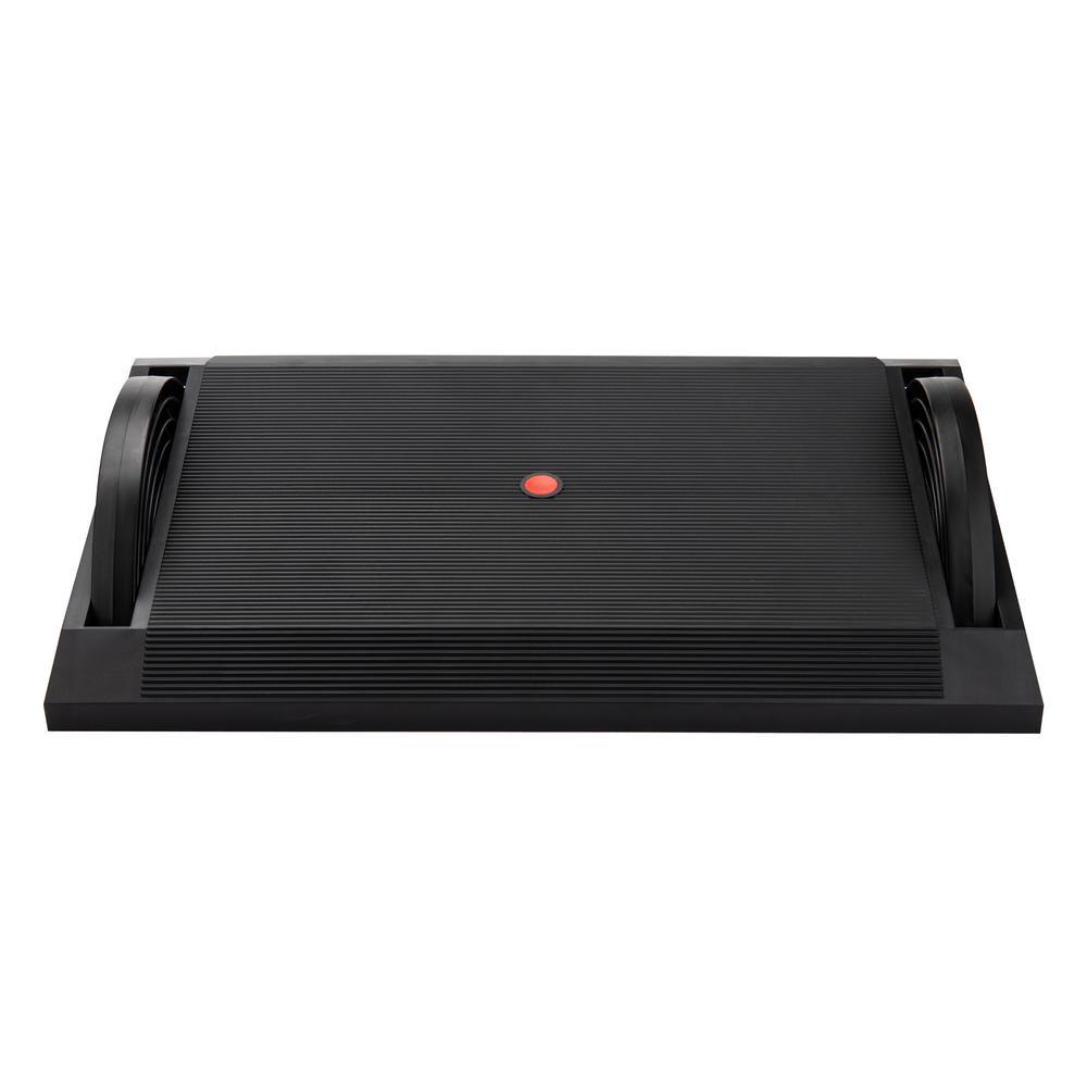 Black Plastic Adjustable Foot Rest for Under Desk - Super Arbor