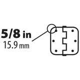 4 in. Satin Chrome 1/4 in. Radius Adjustable Spring Door Hinge