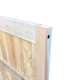 3 ft. x 6 ft. Western Red Cedar Flat Top Solid Lattice Fence Gate - Super Arbor