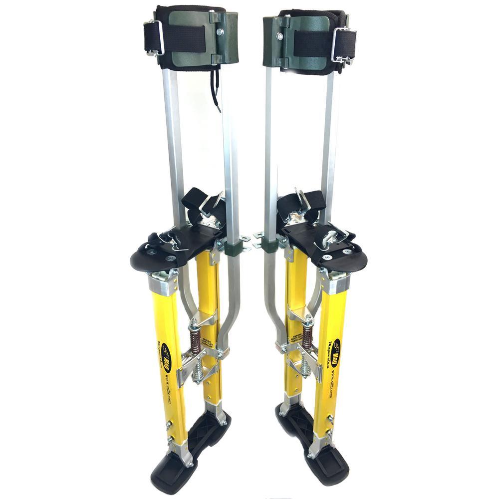 SurPro 24 in. to 40 in. Adjustable Height Dual Legs Support Magnesium Drywall Stilts - Super Arbor