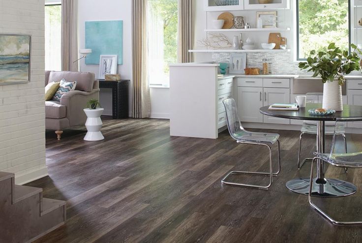 STAINMASTER (Sample) Washed Oak- Umber Vinyl Plank