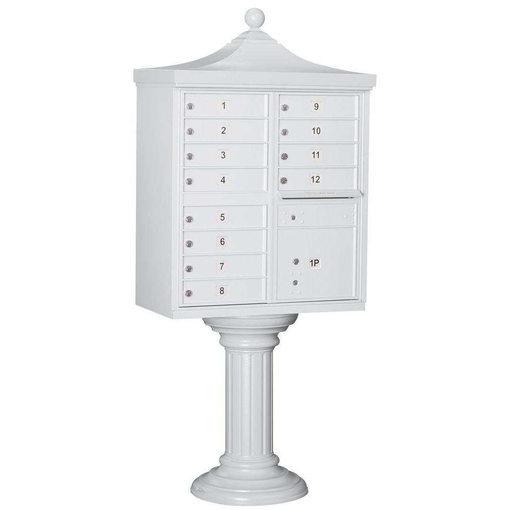 Regency Decorative 12-Compartment Post-Mount Cluster Box Unit - Super Arbor