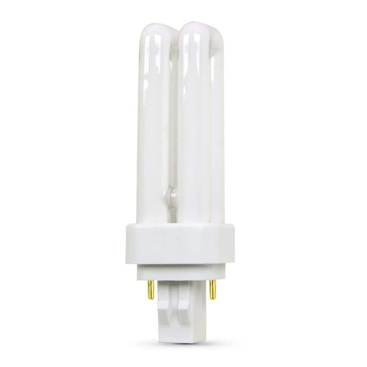 13-Watt Equivalent PL CFLNI Quad Tube 2-Pin GX23-2 Base Compact Fluorescent CFL Light Bulb, Cool White 4100K (1-Bulb)