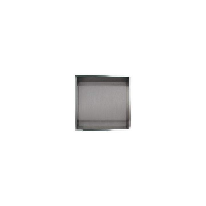 Storage Pod 14 in. x 14 in. 18-Gauge Stainless Steel Shower Niche - Super Arbor