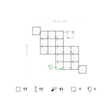 The Greatest Infinity Canvas 17 Light Squares - Super Arbor