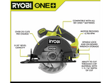 RYOBI 18-Volt ONE+ Cordless 5-1/2 in. Circular Saw Kit with 4.0 Ah Lithium-Ion Battery and 18V Charger