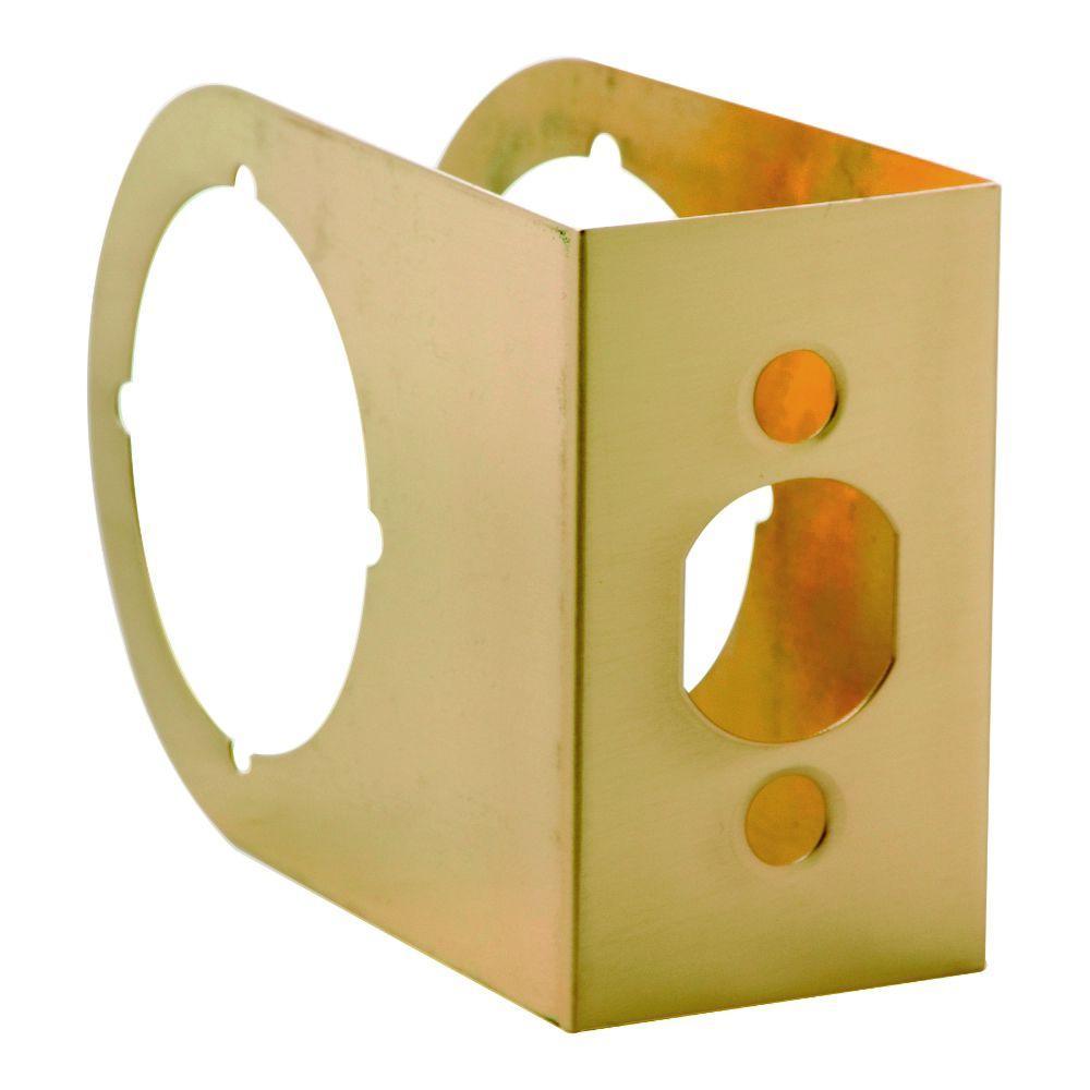 2-3/4 in. x 1-3/4 in. Solid Brass Door Reinforcer - Super Arbor
