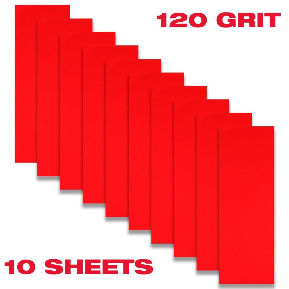 DIABLO 1/3 in. Sheet 120-Grit Sandpaper Hand Sanding Sheets (500-Pack)