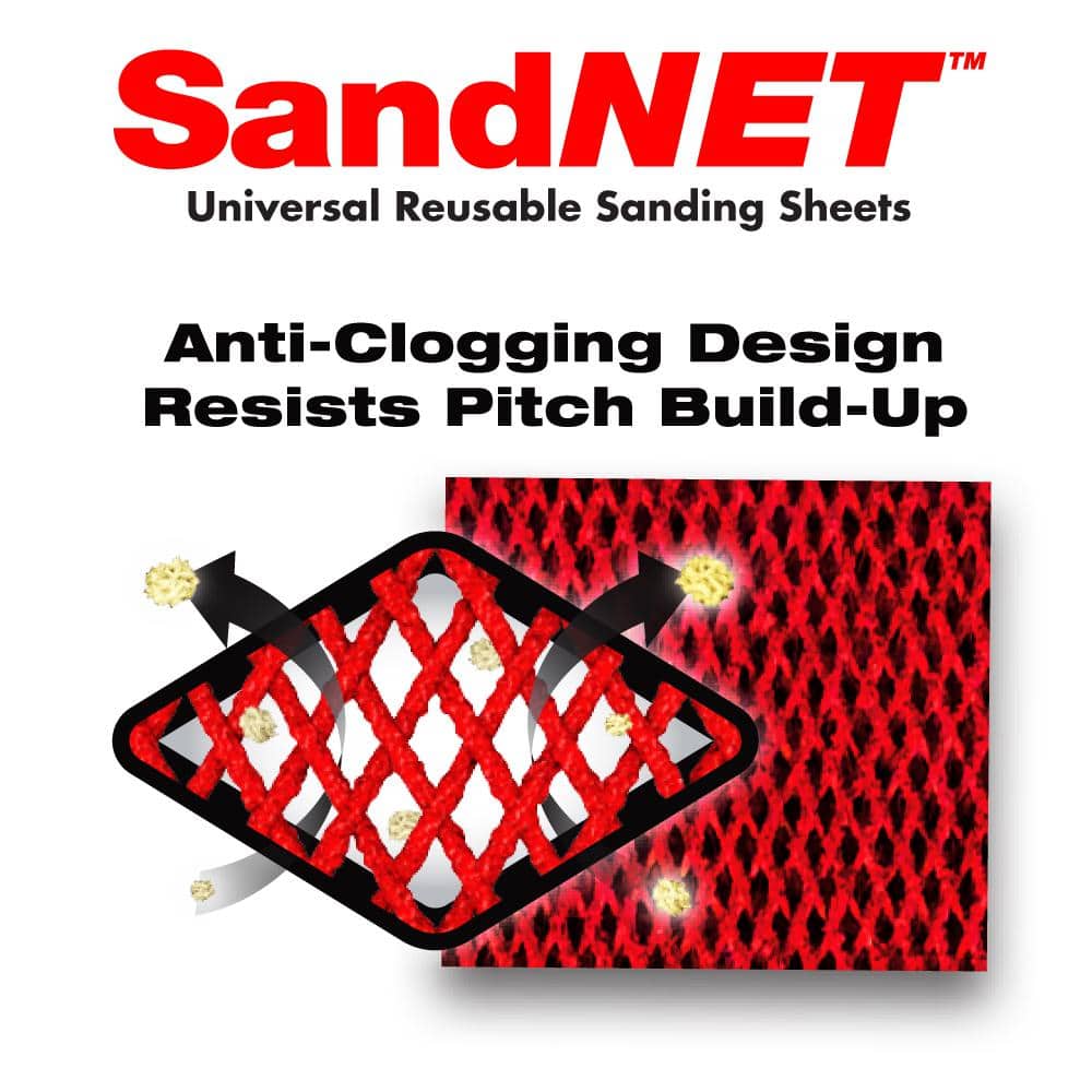 DIABLO 2.75 in. x 5 in. SandNET Assorted Grit (80,120,220) Faster Reusable Hand Sanding Block Refill Sheets (250-Pack)