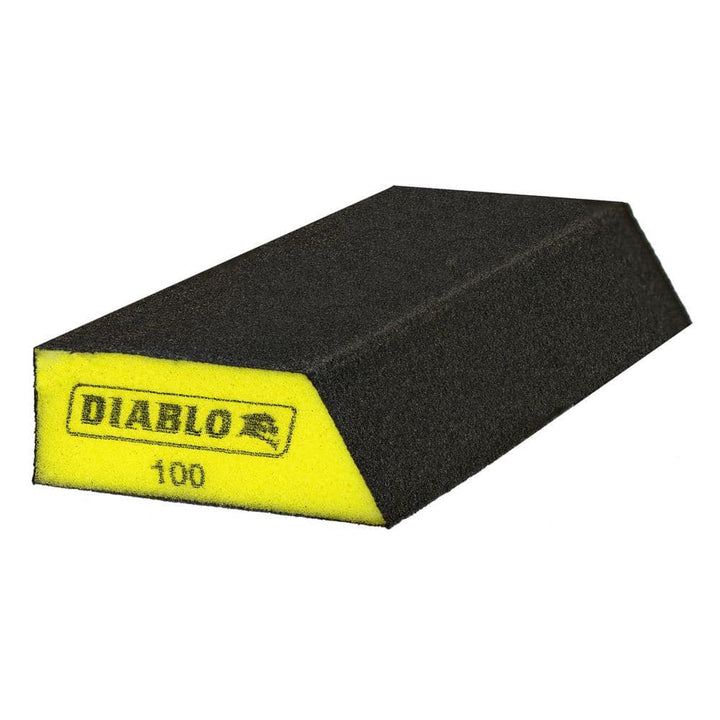 DIABLO 8 in. x 3 in. x 1 in. 100-Grit Extended Corner Contact Sanding Sponges for Drywall