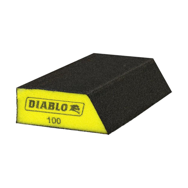 DIABLO 5 in. x 3 in. x 1 in. 100-Grit Corner Contact Sanding Sponges for Drywall