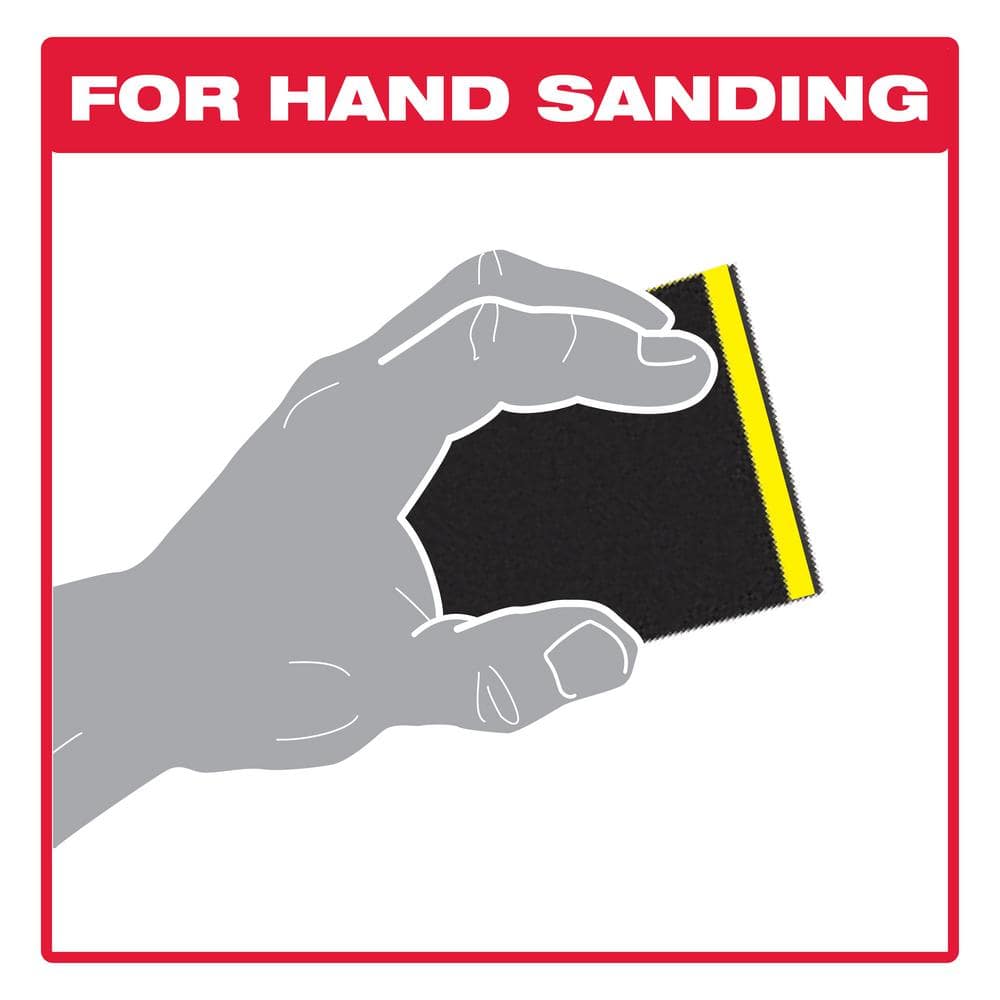 DIABLO 3.75 in. x 4.75 in. 100-Grit Fine Hand Sanding Sponge (20-Pack)