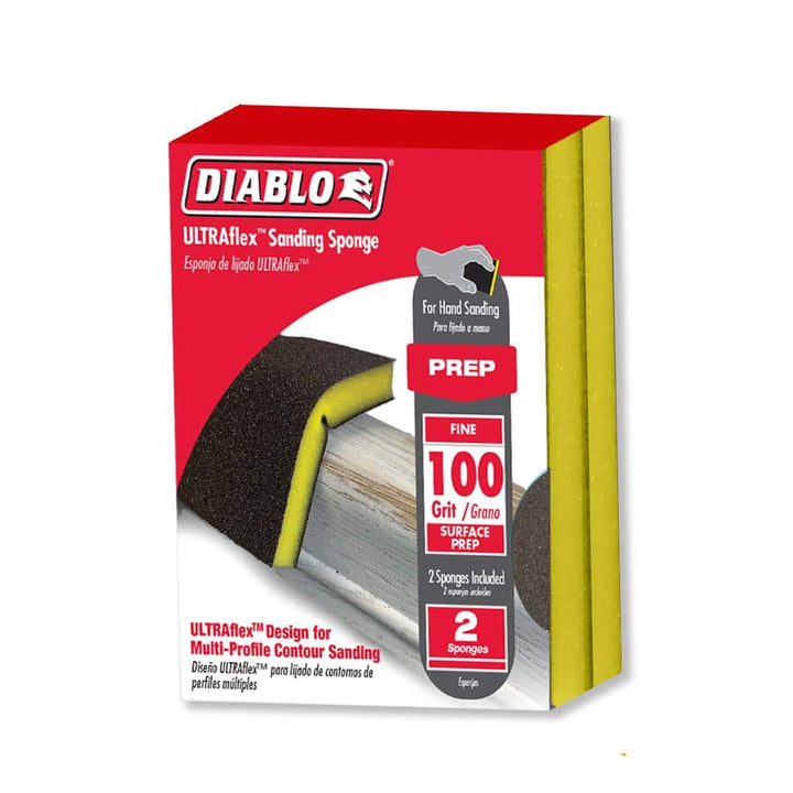 DIABLO 3.75 in. x 4.75 in. 100-Grit Fine Hand Sanding Sponge (20-Pack)