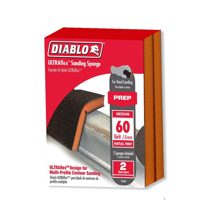 DIABLO 3.75 in. x 4.75 in. 60-Grit Medium Hand Sanding Sponge (20-Pack)