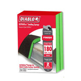 DIABLO 3.75 in. x 4.75 in. 180-Grit Ultra Fine Hand Sanding Sponge (100-Pack)