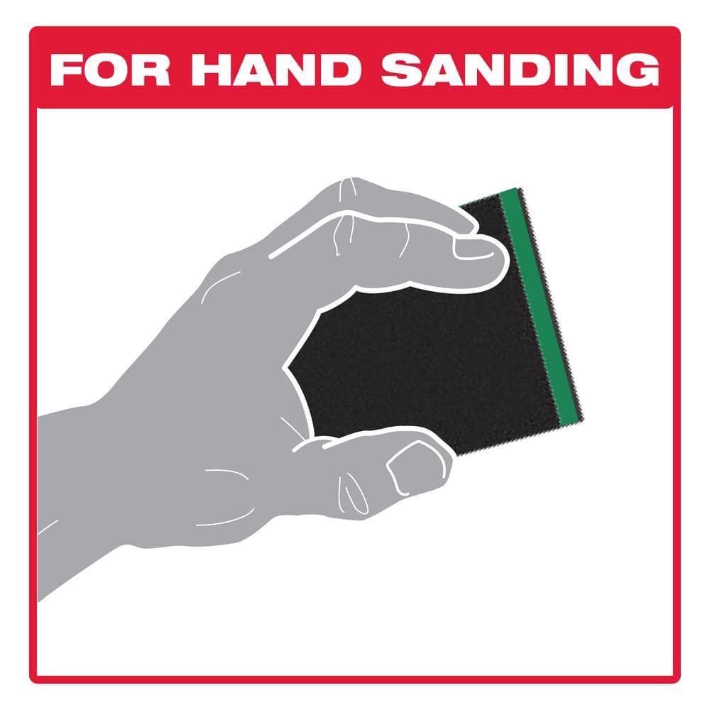 DIABLO 3.75 in. x 4.75 in. 180-Grit Ultra Fine Hand Sanding Sponge (100-Pack)
