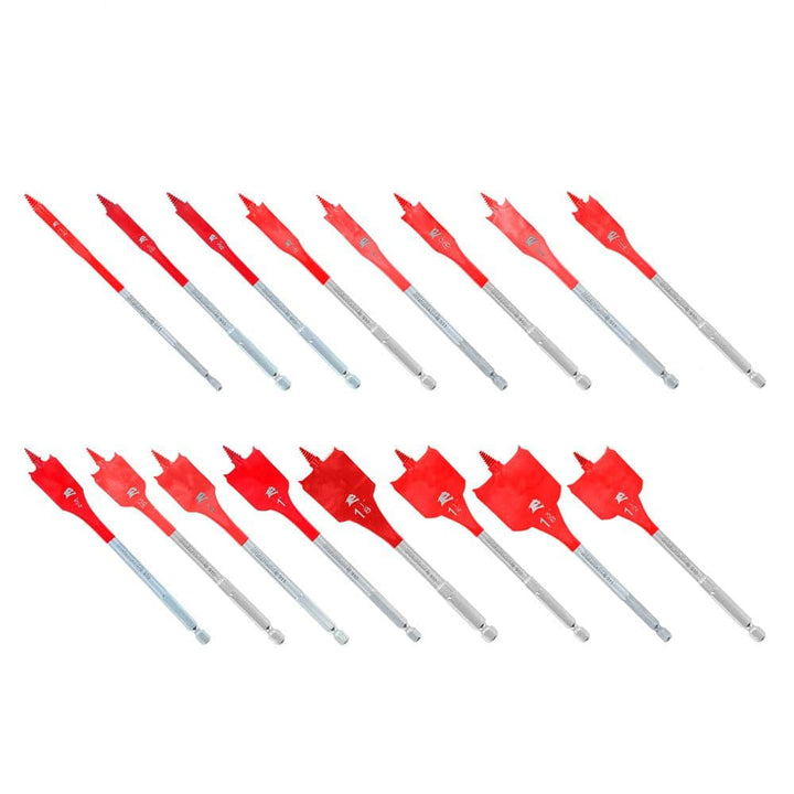DIABLO Speed Demon High Speed Steel Spade Bit Set With Pouch (16-Piece)