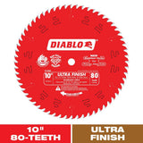 DIABLO 10in. x 80-Tooth Ultra Finish Saw Blade for Wood