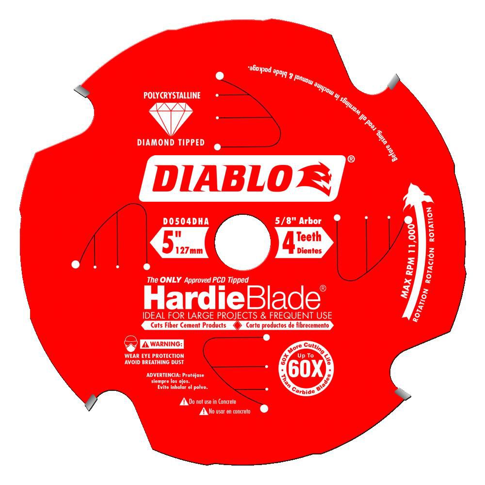 Diablo HardieBlade Saw Blade for Fiber Cement 7-1/4" 4 Teeth