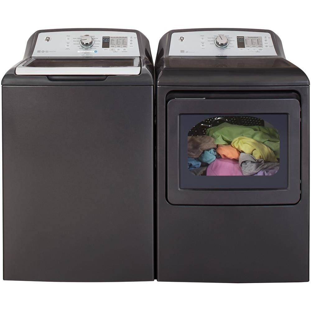 GE 7.4 cu. ft. 240-Volt Diamond Gray Electric Vented Dryer, ENERGY STAR