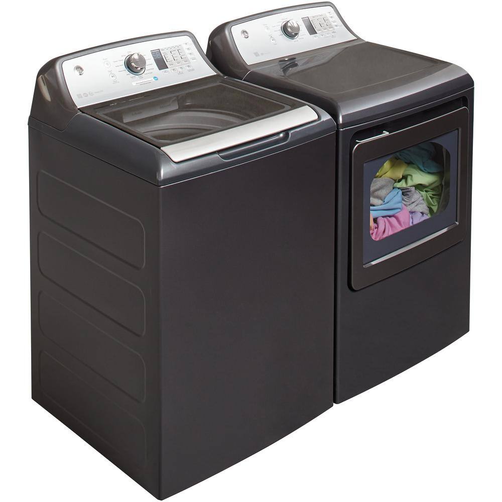 GE 7.4 cu. ft. 240-Volt Diamond Gray Electric Vented Dryer, ENERGY STAR