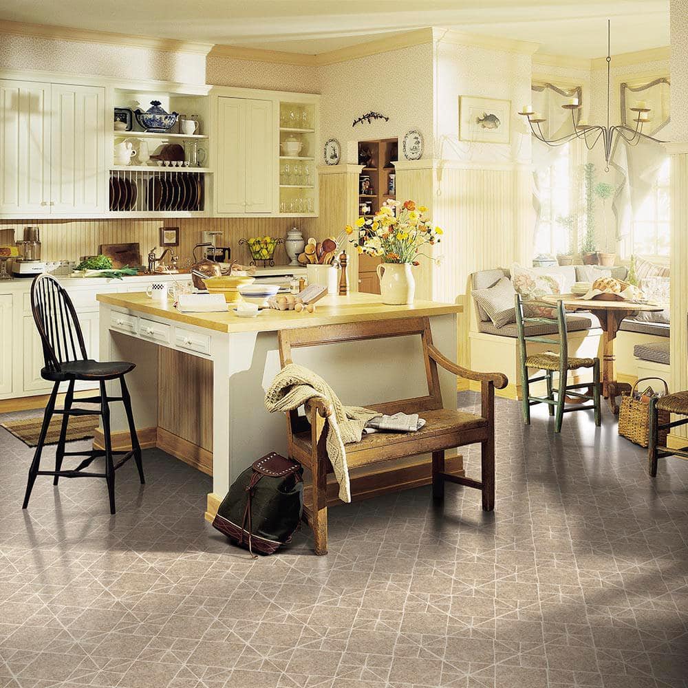 Armstrong Diamond Jubilee Black/White 12 in. x 12 in. Residential Peel and Stick Vinyl Tile Flooring (45 sq. ft. / case)