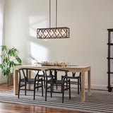Kichler Solander Olde Bronze Transitional Clear Glass 5-Light Linear Pendant (31.94" L x 10" W x 10.75" H)