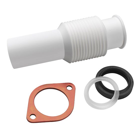 InSinkErator Flexible Discharge Tube, 6–10 in Adjustable Garbage Disposer Outlet Kit
