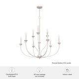 Hunter Southcrest 9-Light Distressed White Chandelier