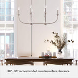 Hunter Southcrest 6-Light Distressed White Candlestick Chandelier