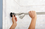 Moen DN2170BN 57-in to 60-in Tension-Mount Brushed Nickel Curved Single Shower Rod