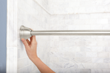 Moen DN2170BN 57-in to 60-in Tension-Mount Brushed Nickel Curved Single Shower Rod
