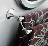 Moen Lounge 24-in Chrome Wall Mount Double Towel Bar, DN7722CH