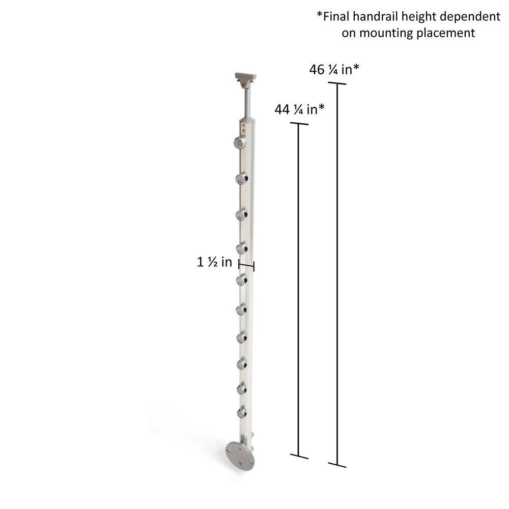 Dolle Prova PA2a 42 in. x 1.5 in. Side Mount Aluminum Post