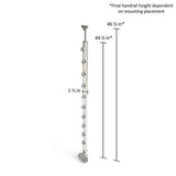 Dolle Prova PA2a 42 in. x 1.5 in. Side Mount Aluminum Post