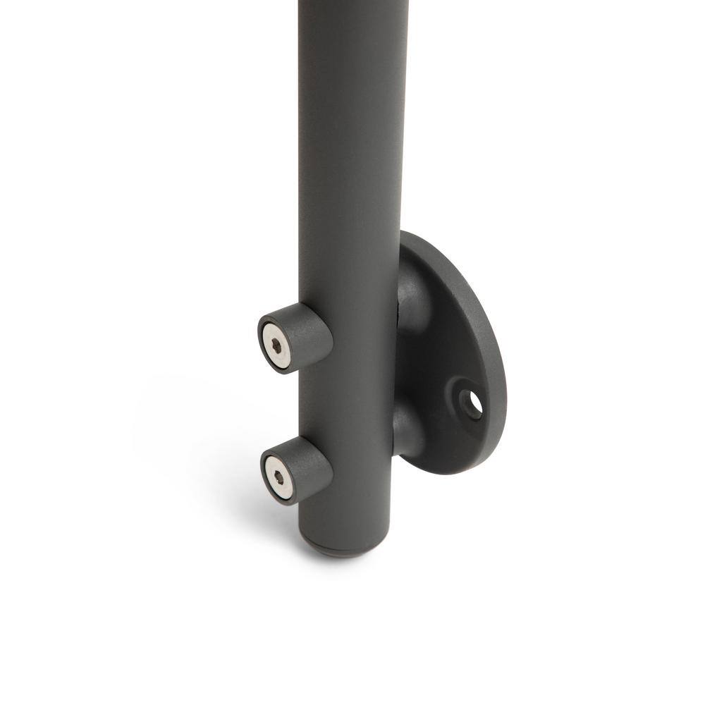 Dolle PA2ab 42 in. x 1-1/2 in Anthracite side mount post