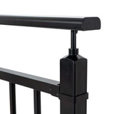 Dolle Acadia 38 in. H x 41 in. W Black Aluminum Starter Banister Kit Stair Railing Kit
