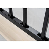 Dolle Acadia 38 in. H x 39 in W Black Aluminum Continuous Banister Kit Stair Railing Kit