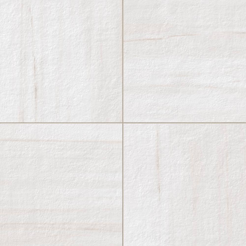 Impero Dolomite White 24 x 24 x 3/4 in. Marble-Look Porcelain Paver, Case of 2