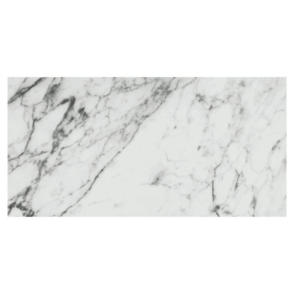 Donatello 16 in. x 32 in. Polished Porcelain Marble Look Floor and Wall Tile (14.2 sq. ft./Case)
