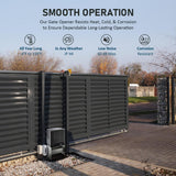 DOORADO Automatic Sliding Gate Opener Kit with Infrared Sensors for 4400lb Doors