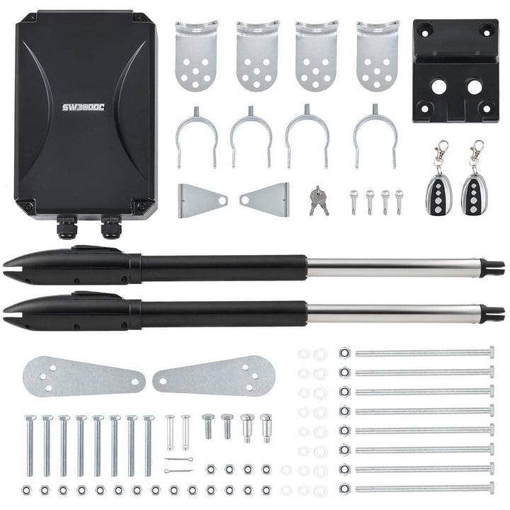 DOORADO Automatic Dual Swing Gate Opener Kit-660lb, 18ft