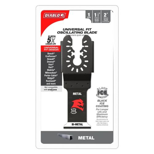 Diablo Universal Fit Bi-Metal Oscillating Blade for Metal 1-1/4" 10/Pack