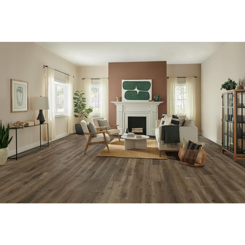 Bruce Time Honored Double Chocolate Wh Oak 3/8 in. T x 6.46 in. W T+G Engineered Hardwood Flooring (32.11 sq.ft./ctn)