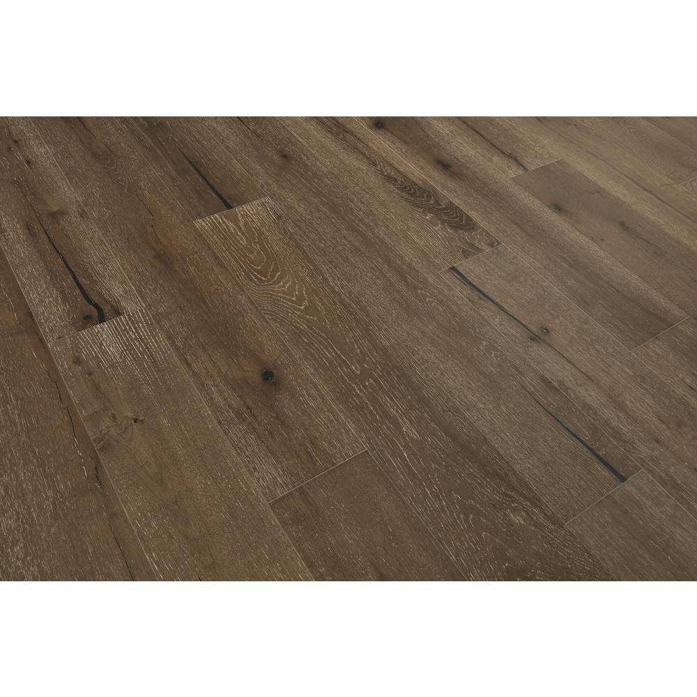 Bruce Time Honored Double Chocolate Wh Oak 3/8 in. T x 6.46 in. W T+G Engineered Hardwood Flooring (32.11 sq.ft./ctn)